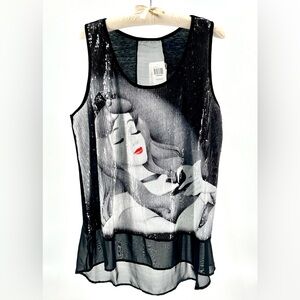 NWT Disney Sleeping Beauty Aurora Sequin Tank Top